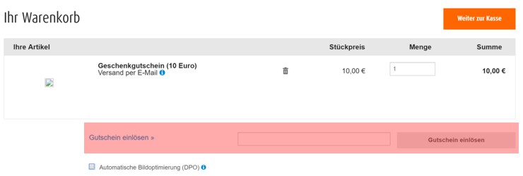 Wie ist ein Pixum-Gutscheincode einzulösen?