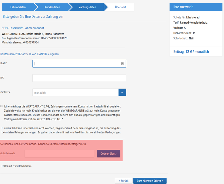 Wie ist eine Wertgarantie.at Gutscheincode einzulösen