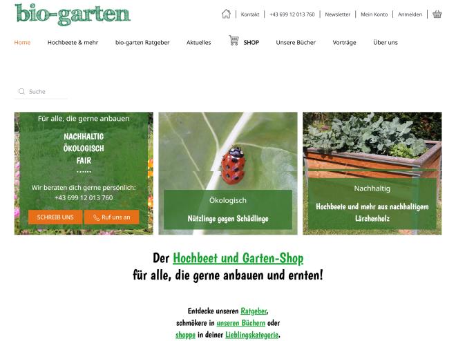 Screenshot des Shops