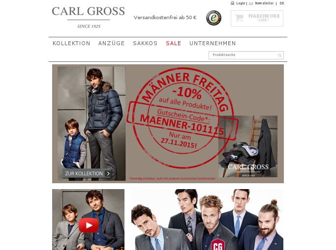 Screenshot des Shops