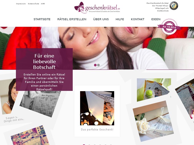 Screenshot des Shops