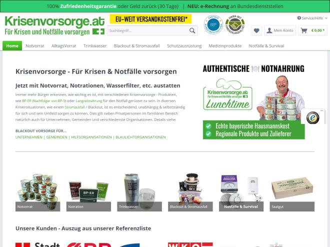 Screenshot des Shops