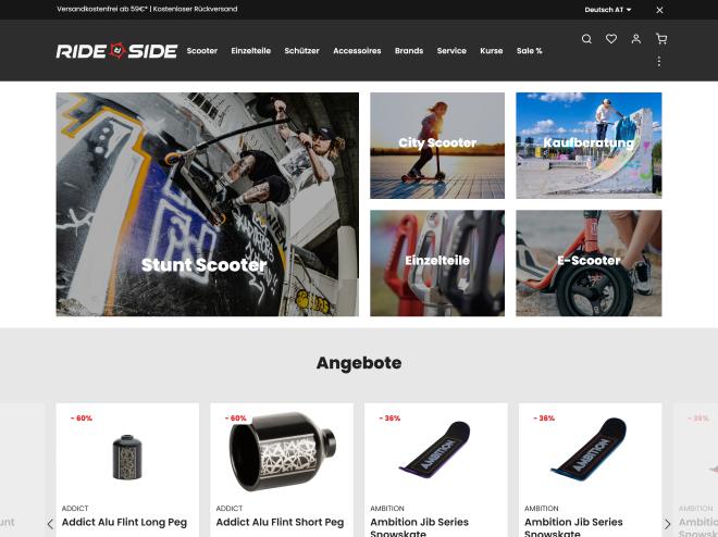 Screenshot des Shops