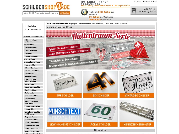 Screenshot des Shops