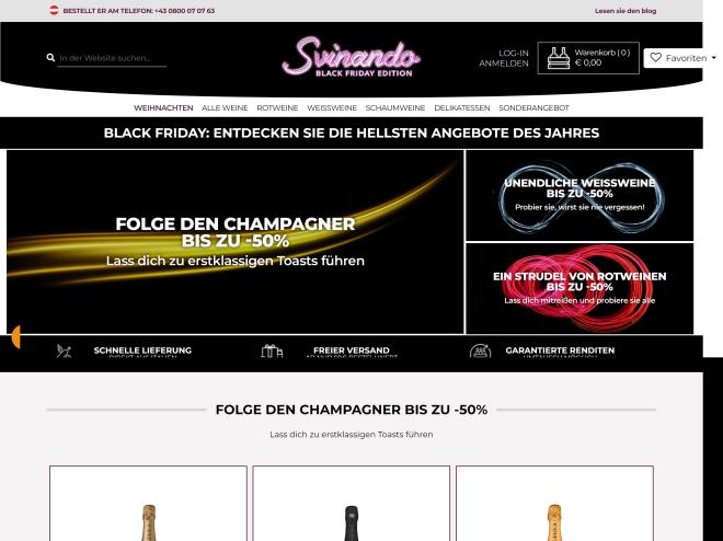 Screenshot des Shops