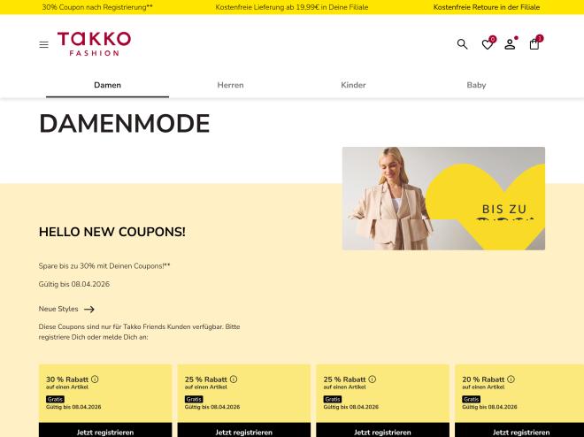 Screenshot des Shops