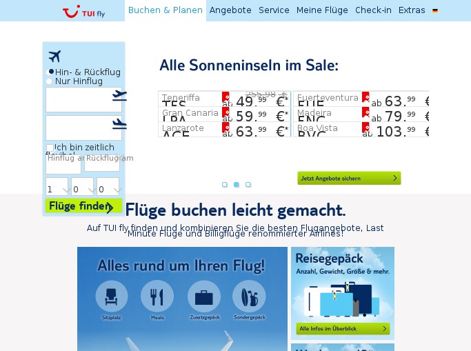 Screenshot des Shops