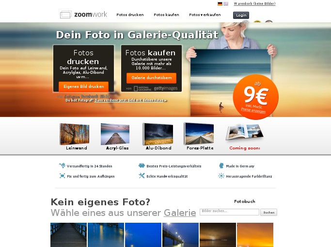 Screenshot des Shops