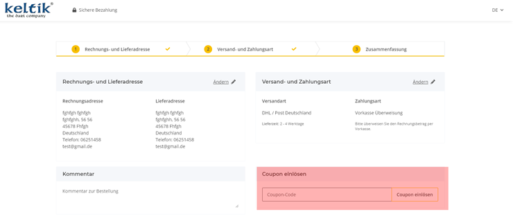 wie ist ein Keltik Darts Gutscheincode einzulösen