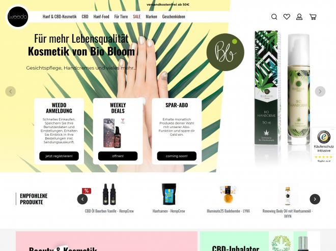 Screenshot des Shops